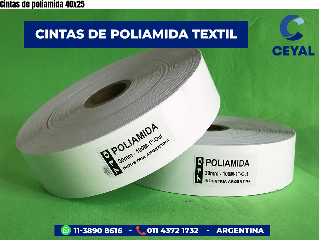 Cintas de poliamida 40×25