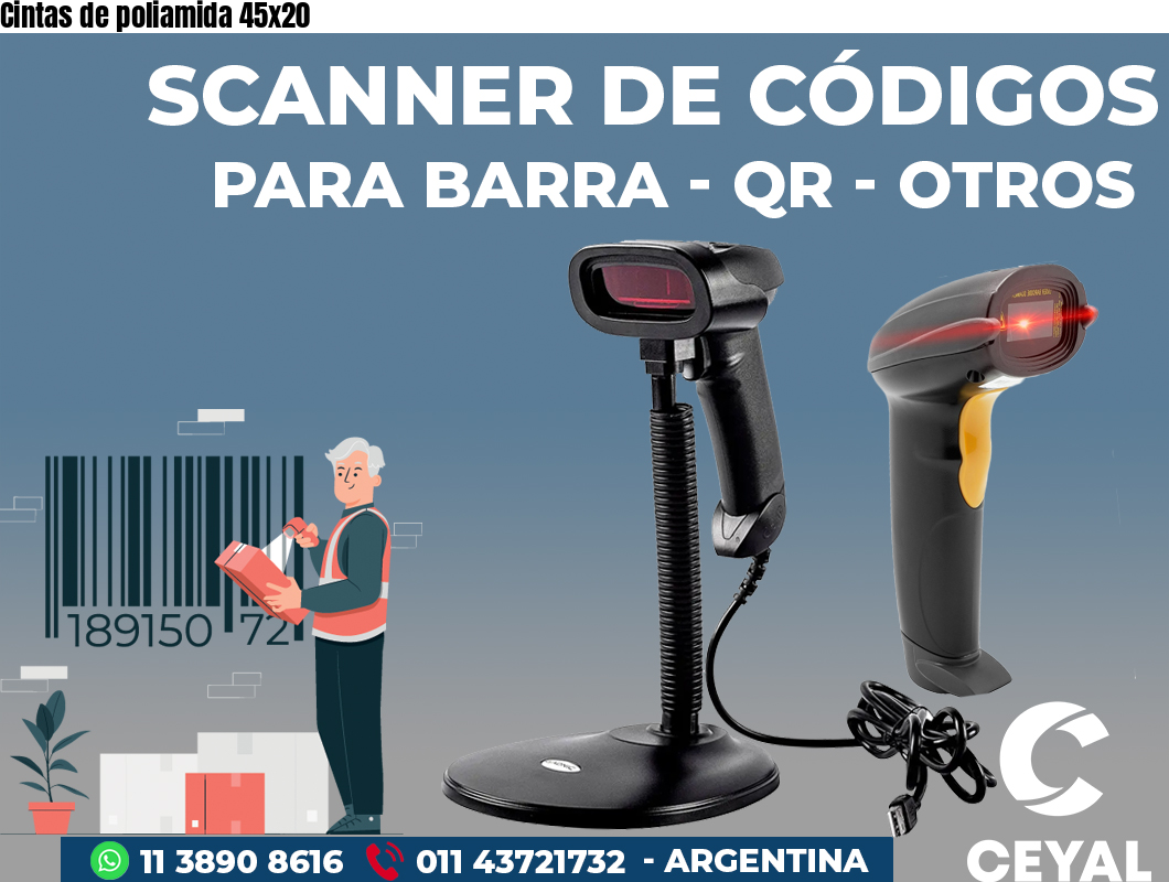 Cintas de poliamida 45x20