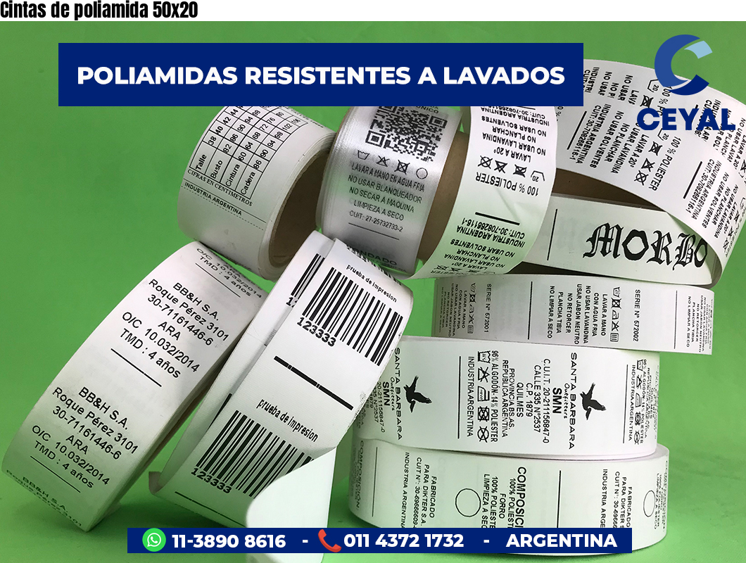 Cintas de poliamida 50×20