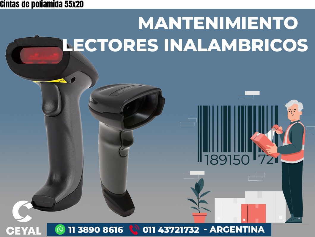 Cintas de poliamida 55x20