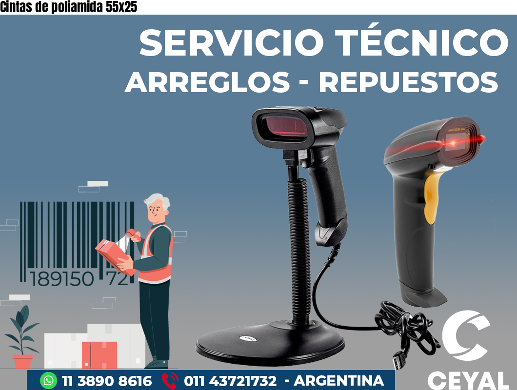 Cintas de poliamida 55x25