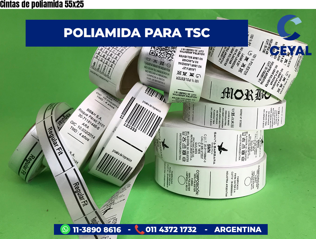 Cintas de poliamida 55×25