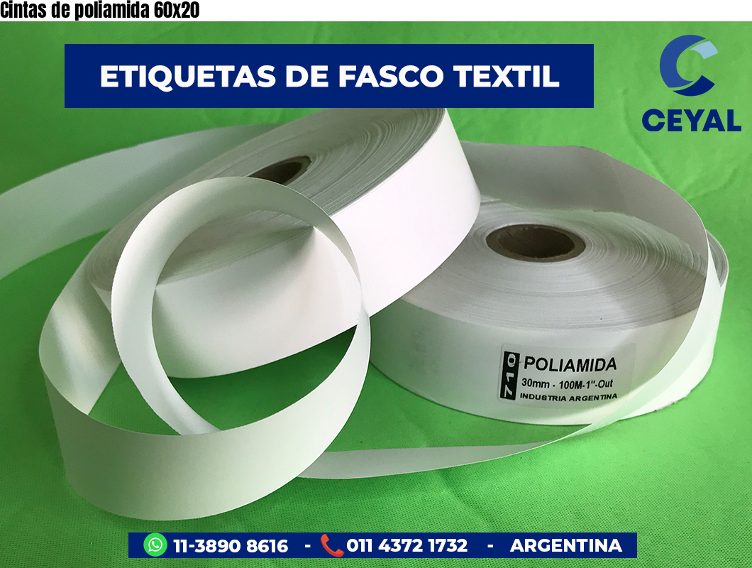 Cintas de poliamida 60×20