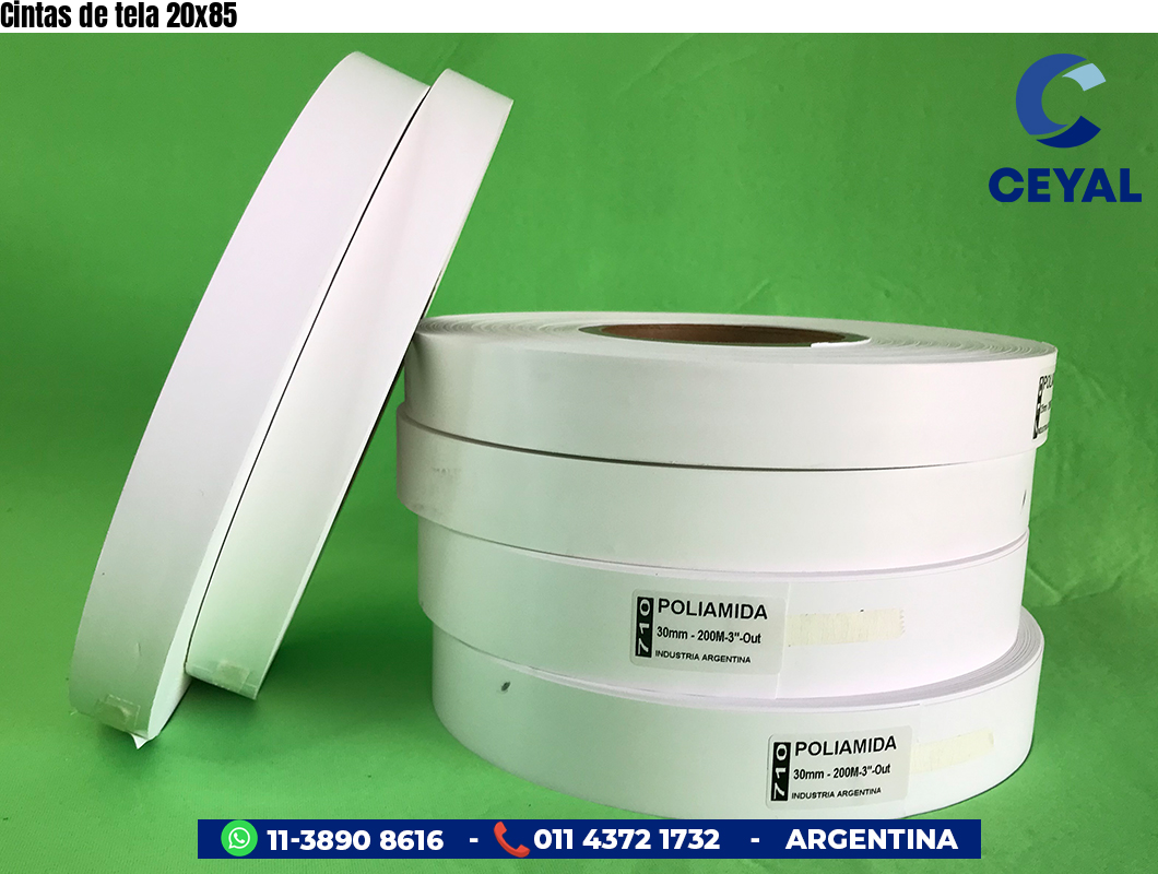 Cintas de tela 20x85