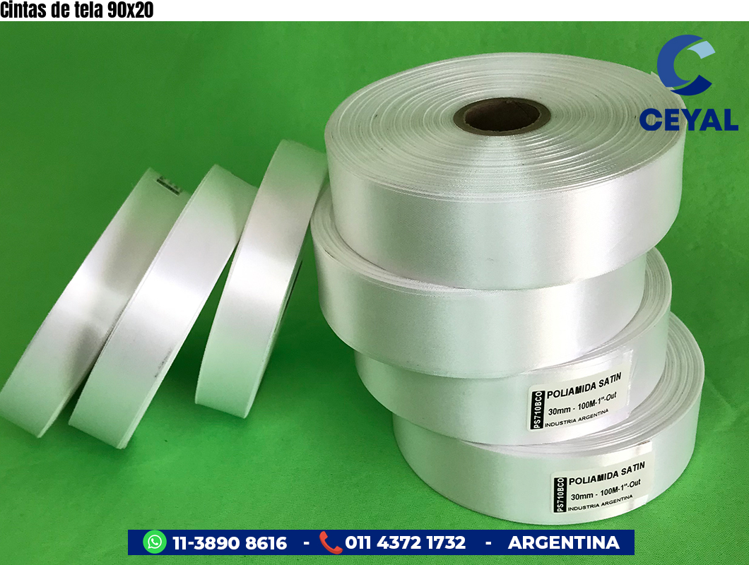 Cintas de tela 90×20