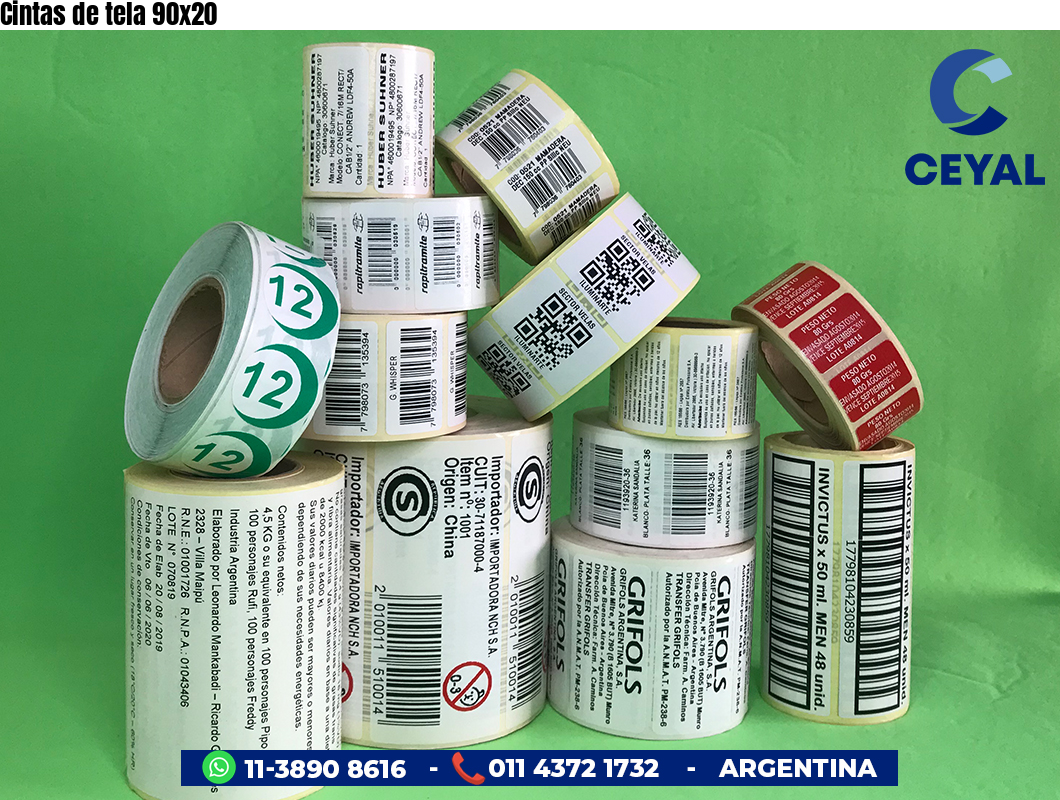 Cintas de tela 90x20