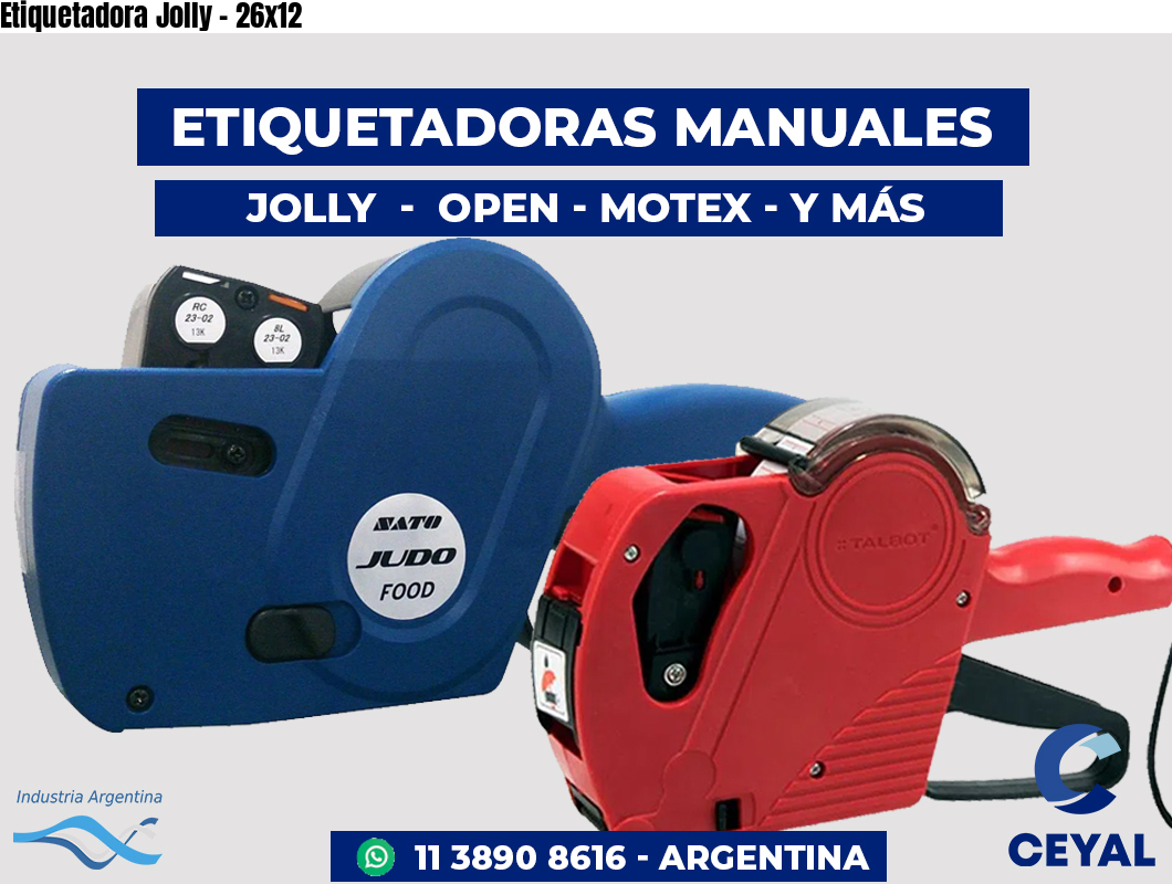 Etiquetadora Jolly - 26x12