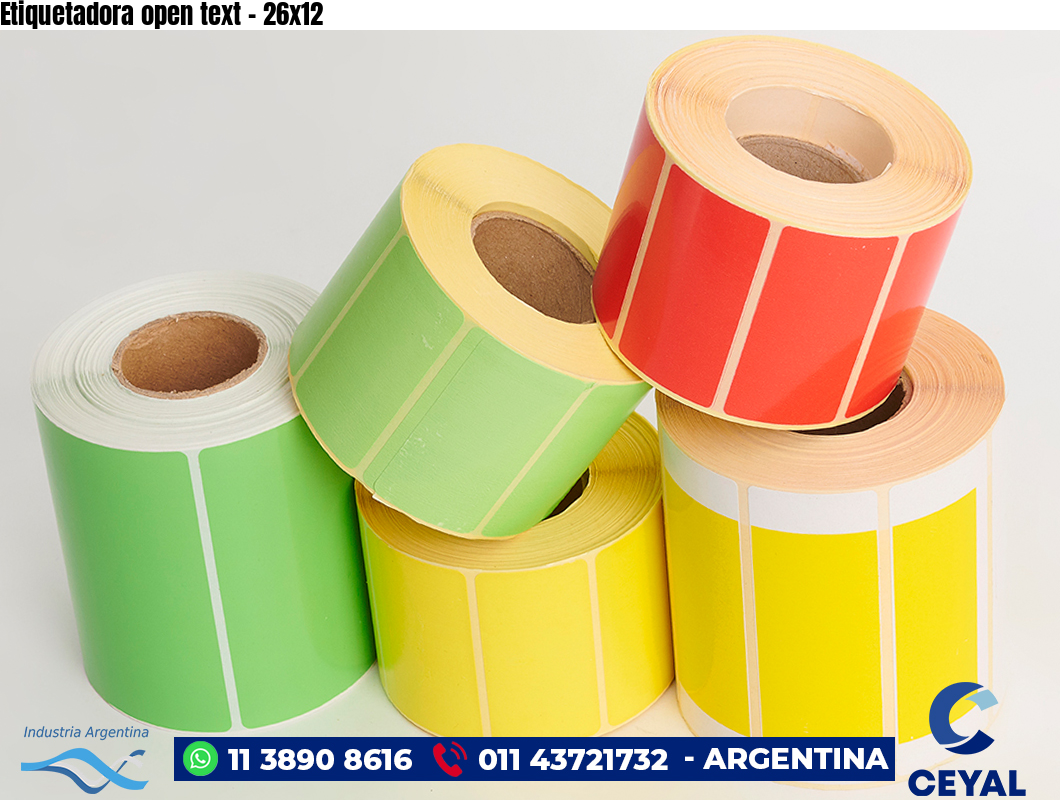 Etiquetadora open text - 26x12