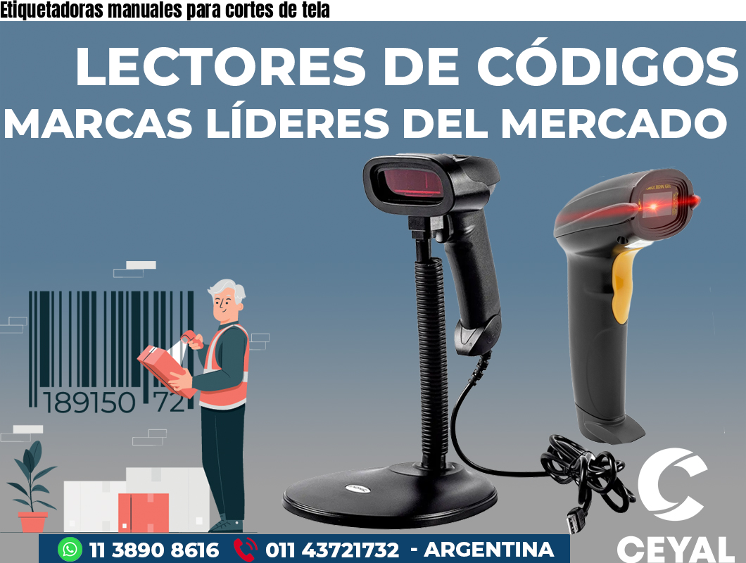 Etiquetadoras manuales para cortes de tela