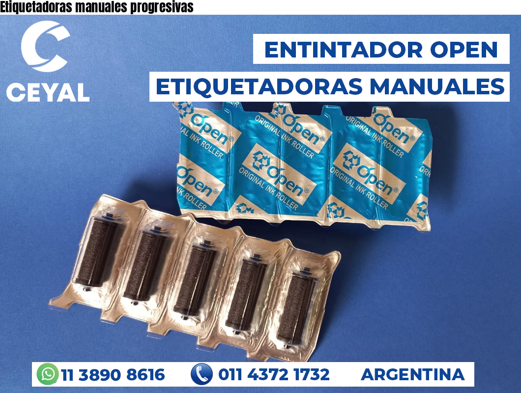 Etiquetadoras manuales progresivas