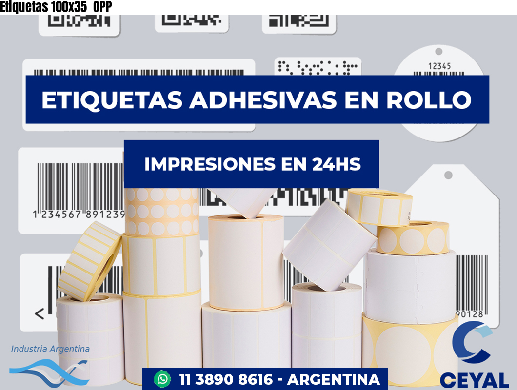 Etiquetas 100x35  OPP
