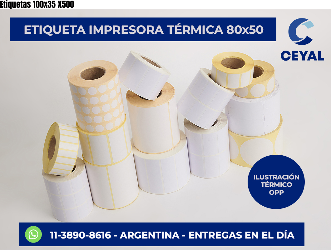 Etiquetas 100×35 X500