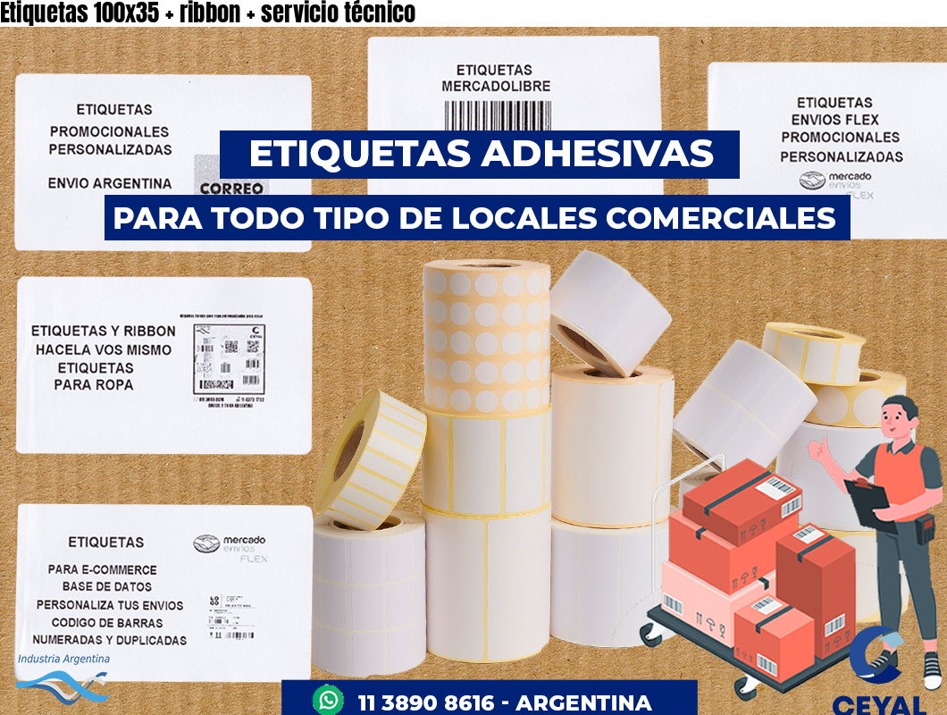 Etiquetas 100x35   ribbon   servicio técnico