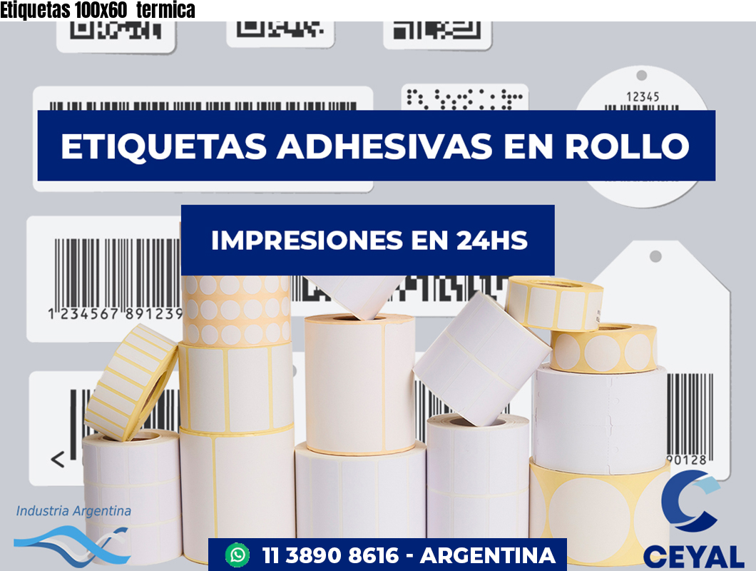 Etiquetas 100x60  termica