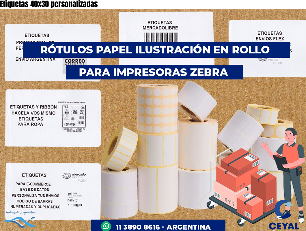 Etiquetas 40x30 personalizadas