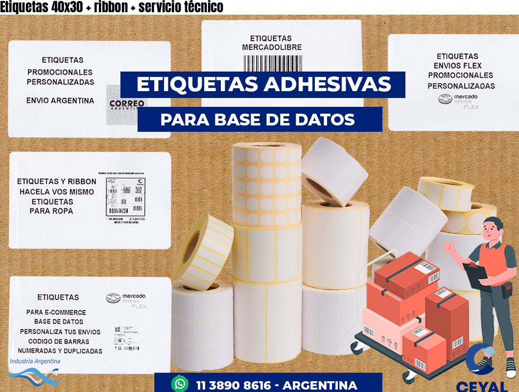 Etiquetas 40x30   ribbon   servicio técnico