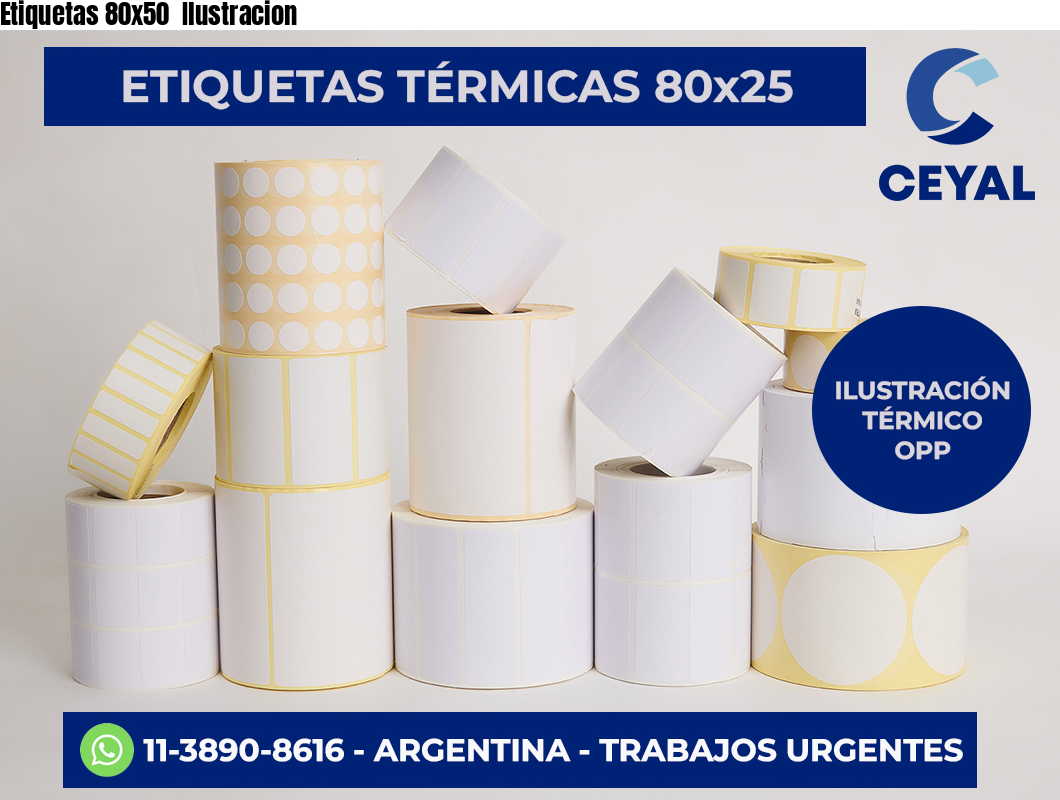 Etiquetas 80×50  Ilustracion