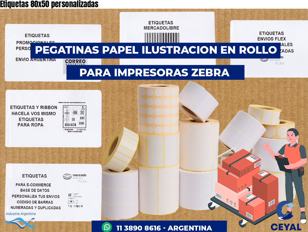 Etiquetas 80x50 personalizadas