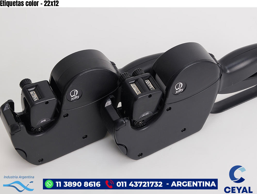 Etiquetas color – 22×12