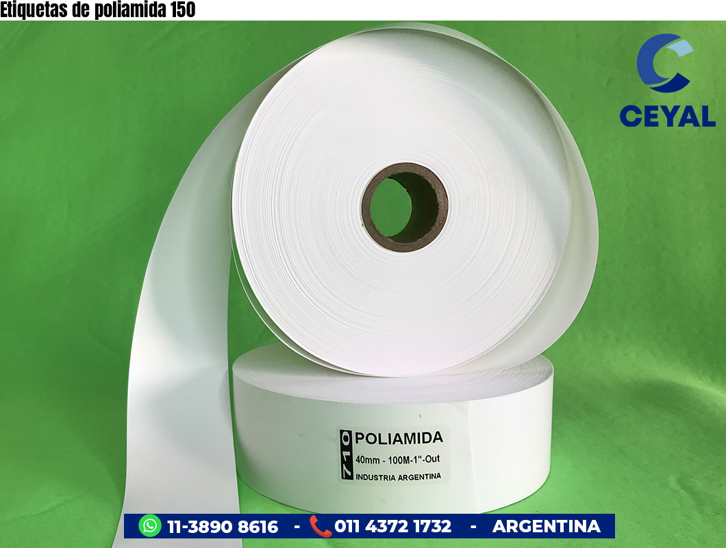 Etiquetas de poliamida 150