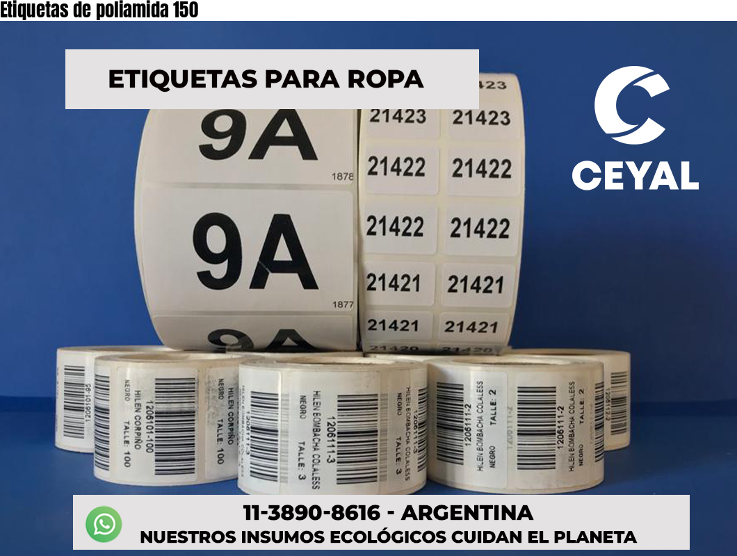 Etiquetas de poliamida 150