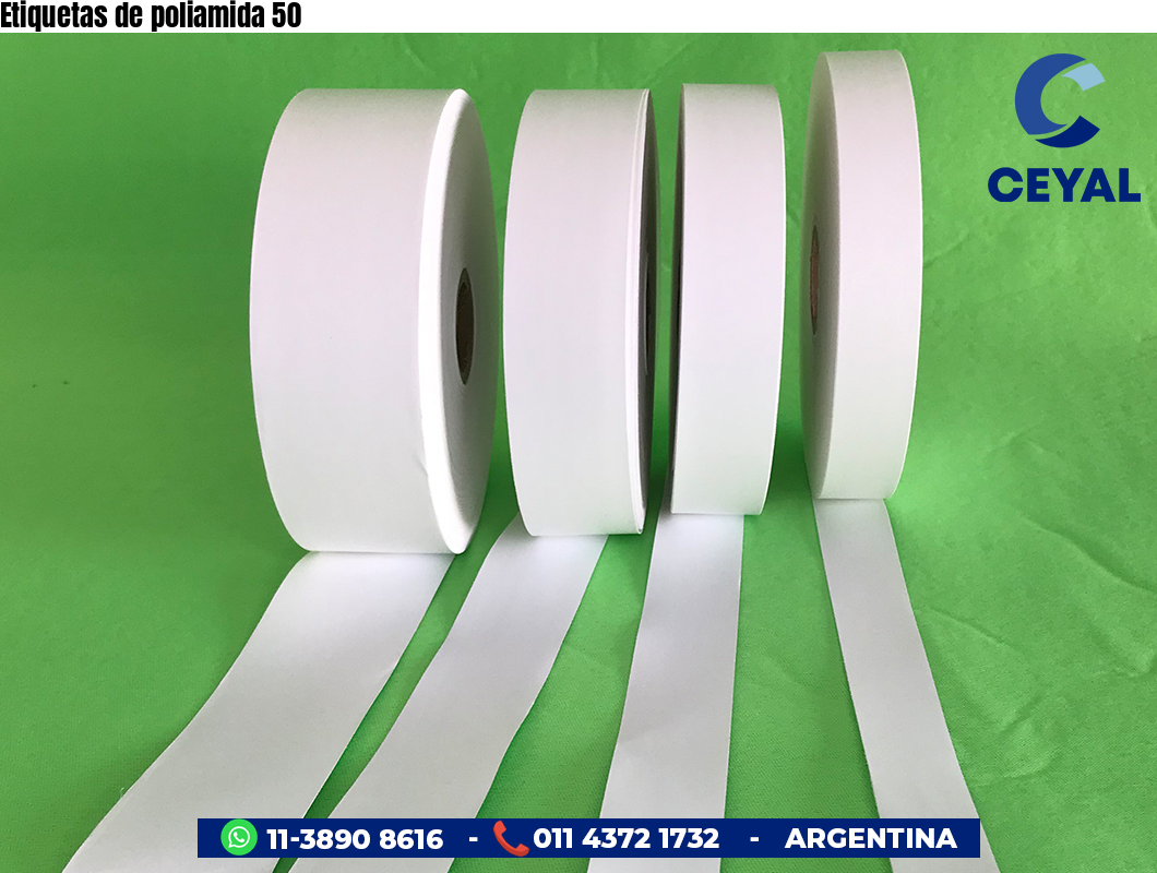 Etiquetas de poliamida 50