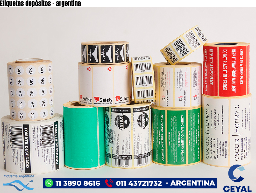 Etiquetas depósitos - argentina