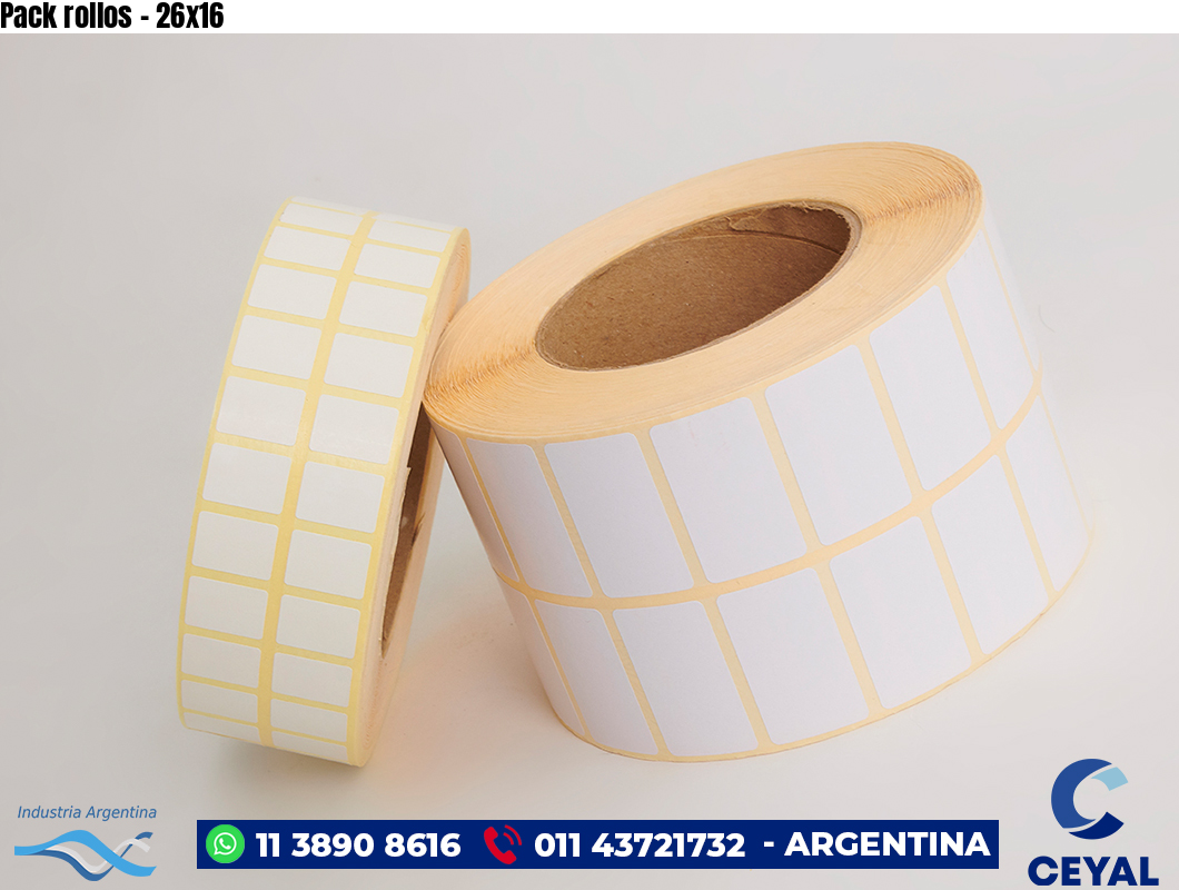 Pack rollos - 26x16