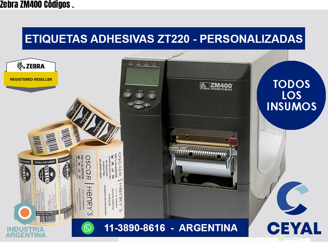 Zebra ZM400 Códigos .