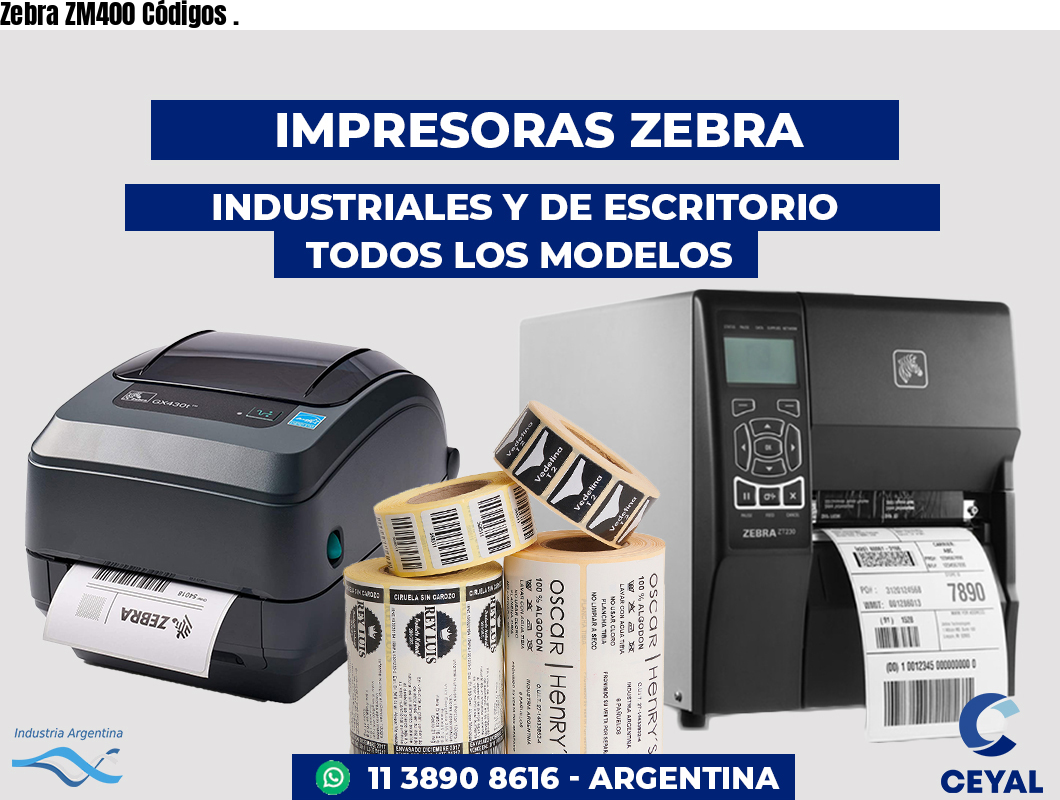 Zebra ZM400 Códigos .
