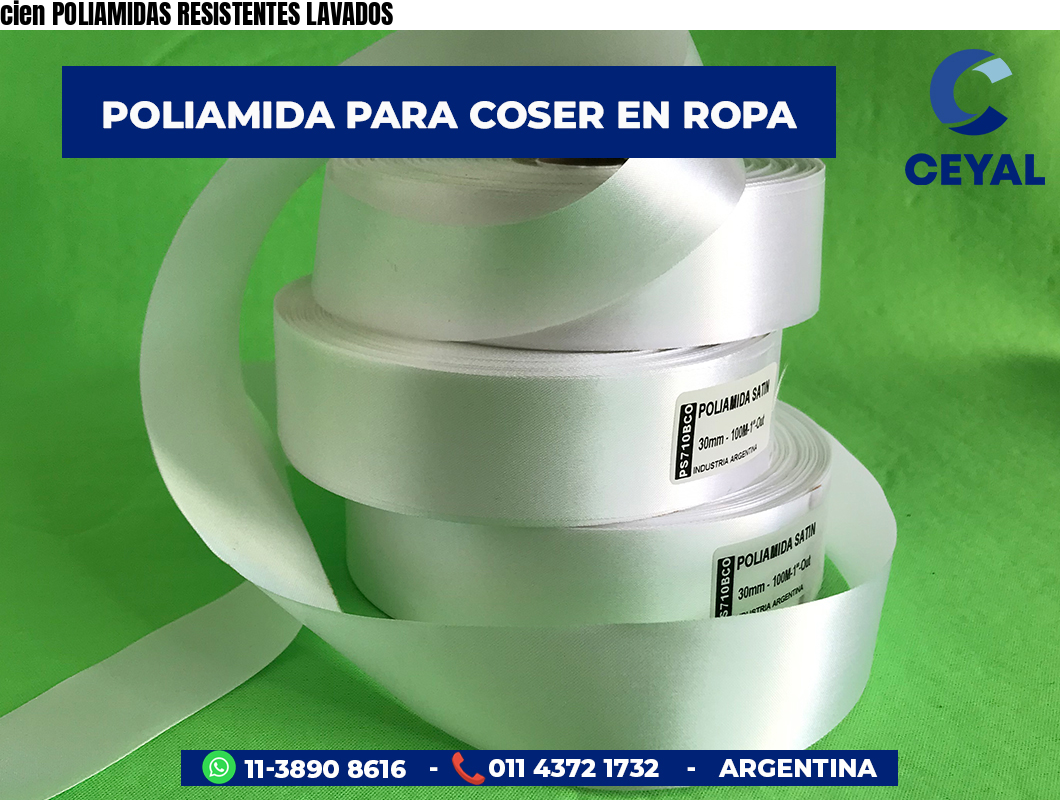 cien POLIAMIDAS RESISTENTES LAVADOS