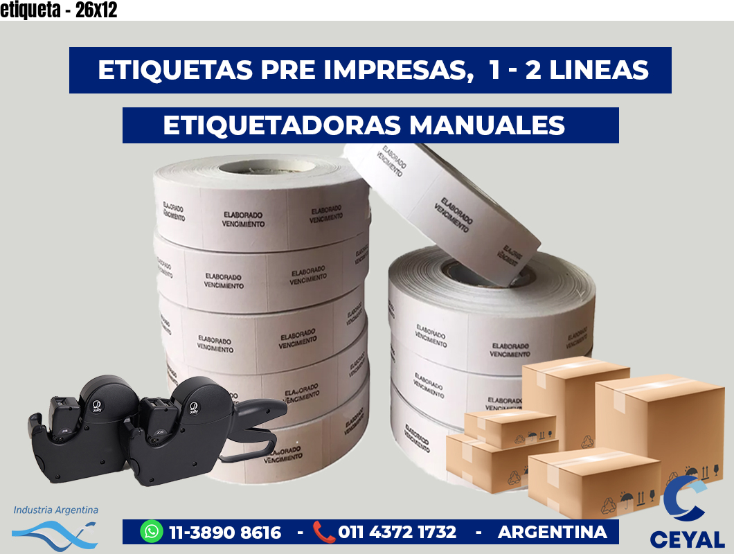 etiqueta - 26x12