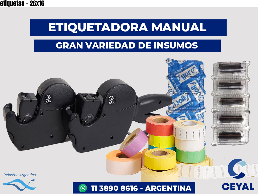 etiquetas - 26x16