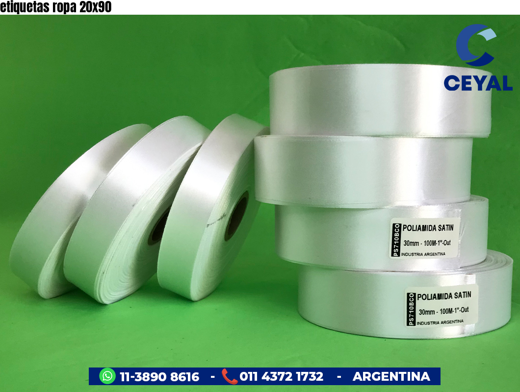 etiquetas ropa 20x90