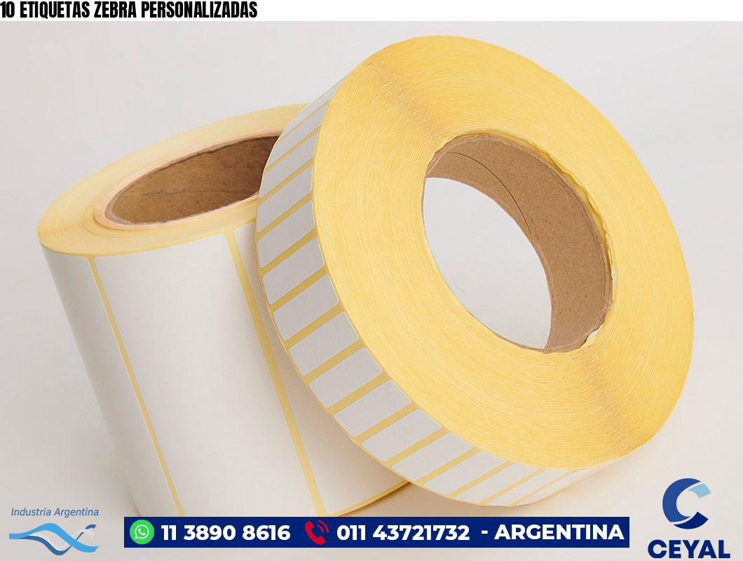 10 ETIQUETAS ZEBRA PERSONALIZADAS