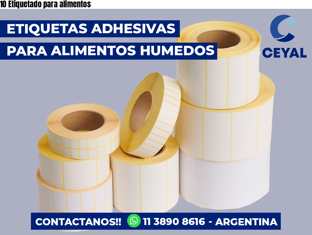 10 Etiquetado para alimentos