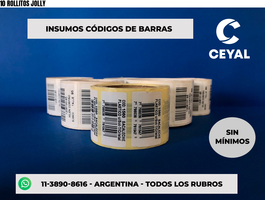 10 ROLLITOS JOLLY