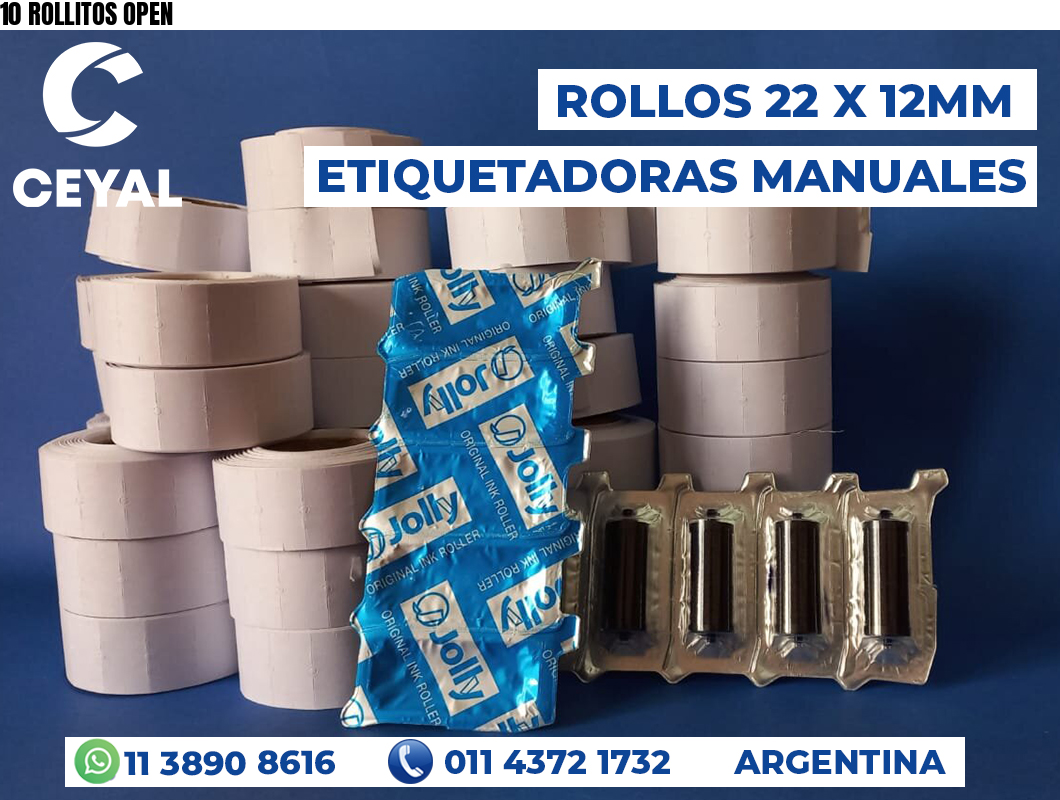 10 ROLLITOS OPEN