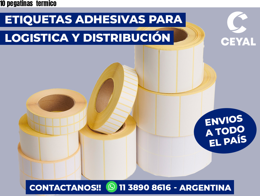 10 pegatinas termico