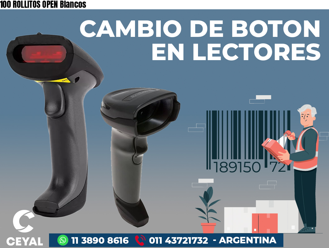 100 ROLLITOS OPEN Blancos
