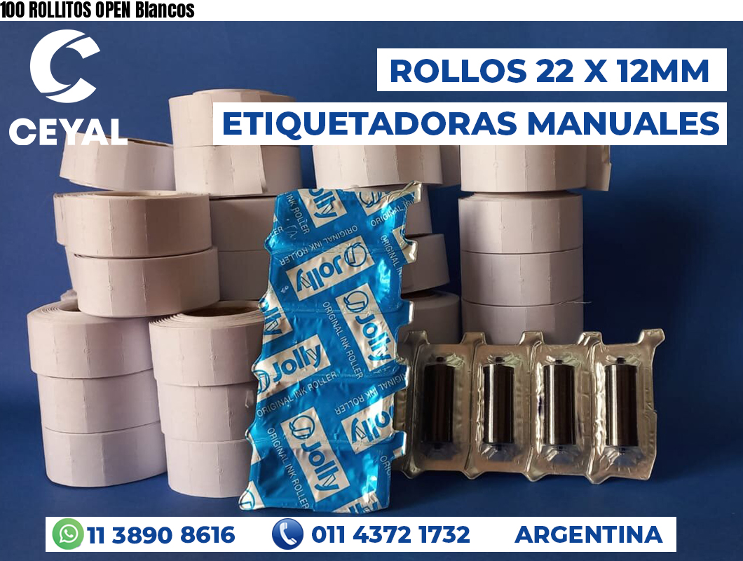 100 ROLLITOS OPEN Blancos