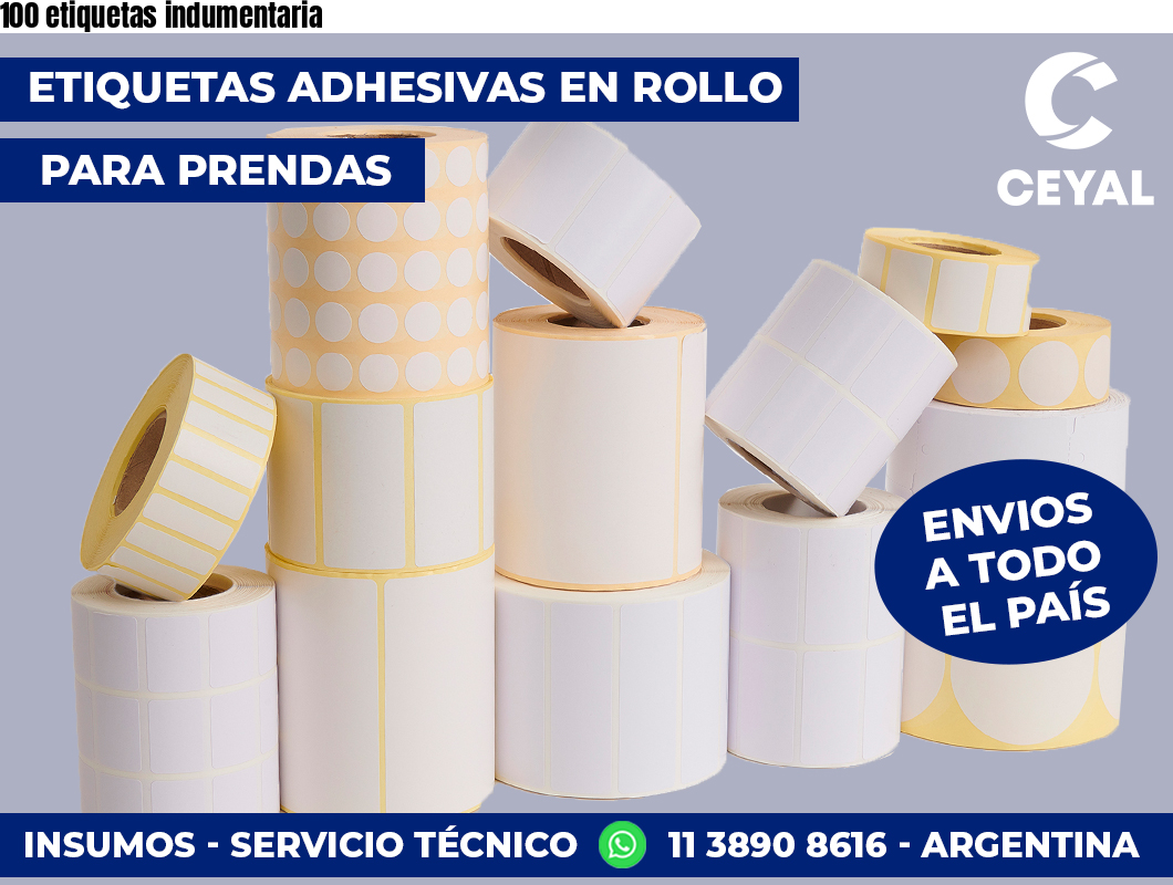 100 etiquetas indumentaria