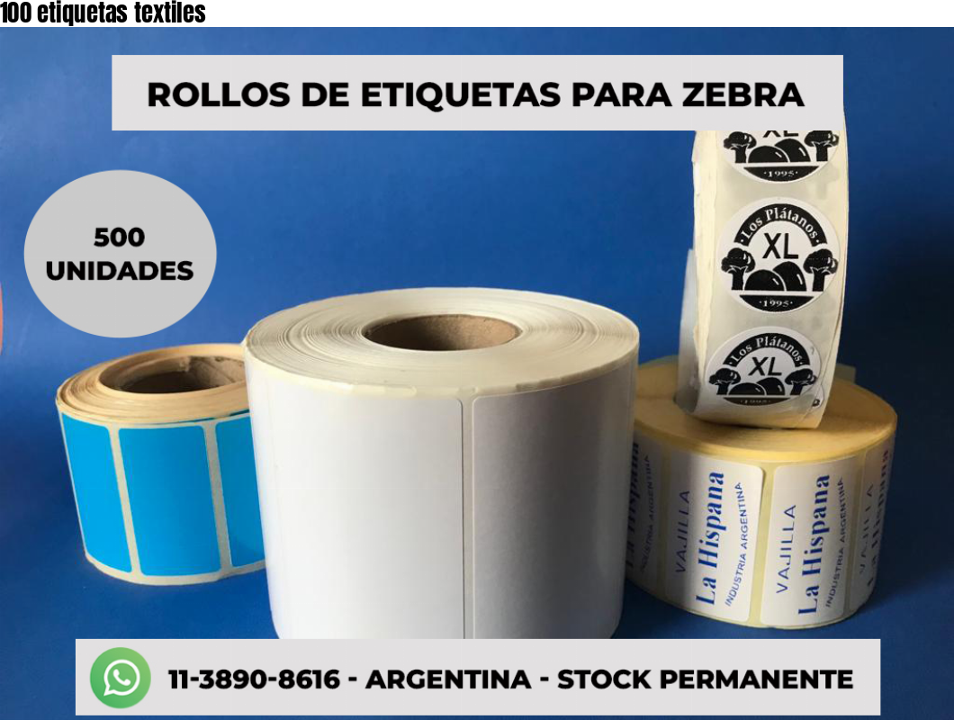 100 etiquetas textiles