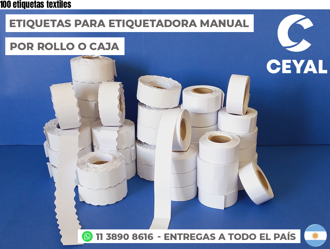100 etiquetas textiles