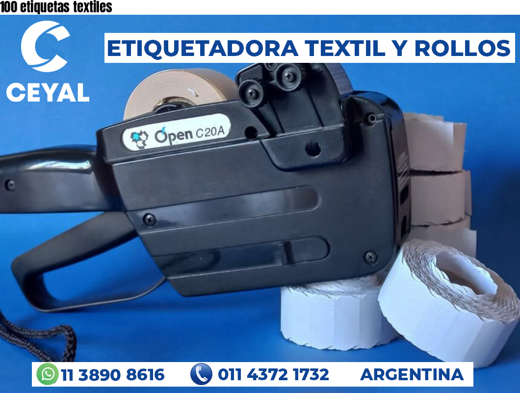 100 etiquetas textiles