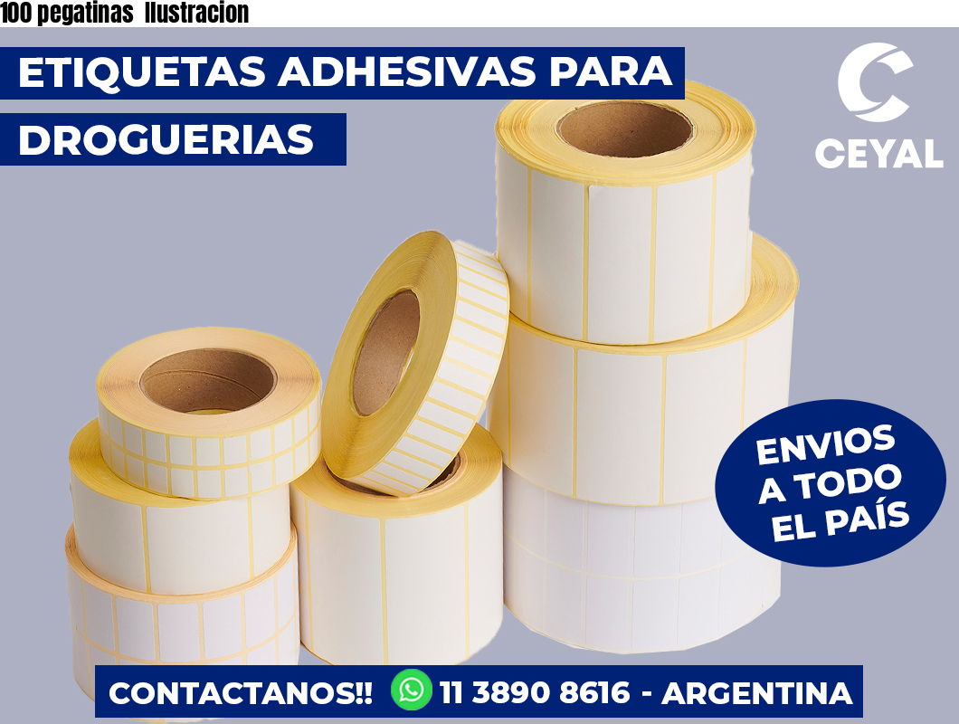 100 pegatinas  Ilustracion