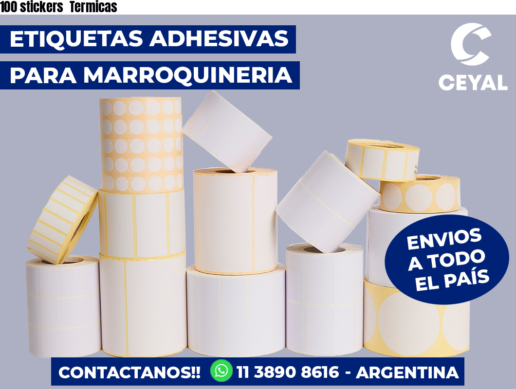 100 stickers  Termicas