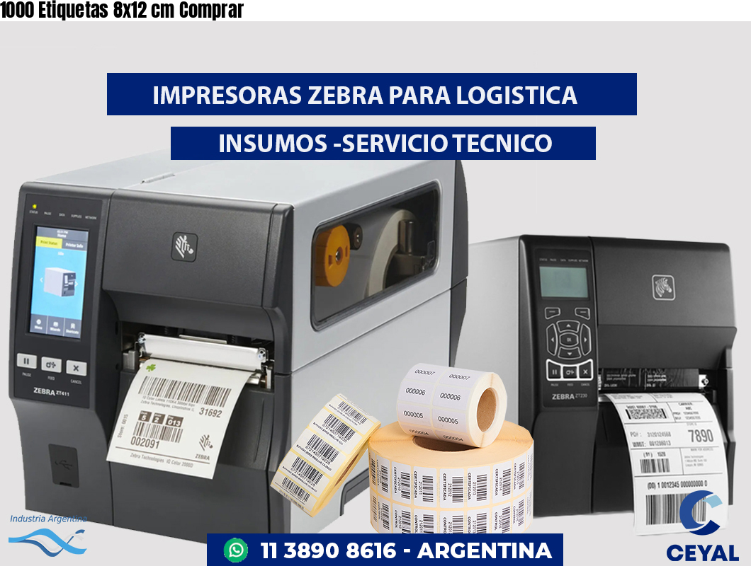 1000 Etiquetas 8x12 cm Comprar