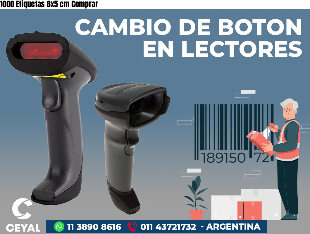 1000 Etiquetas 8x5 cm Comprar