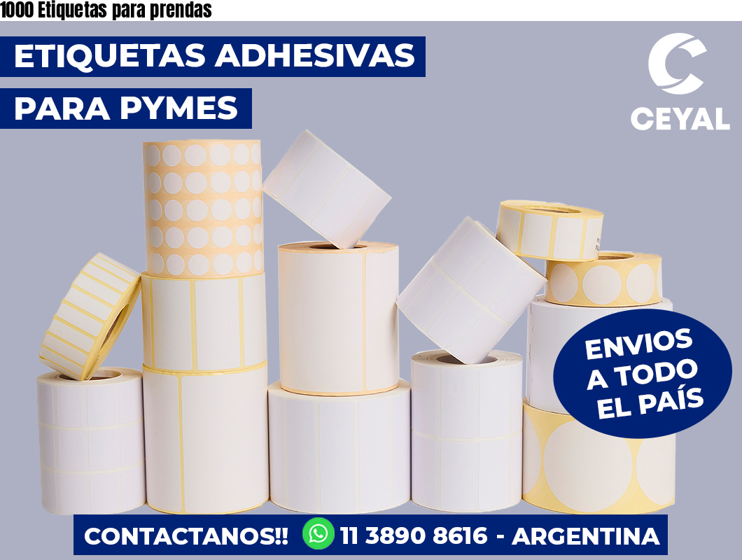 1000 Etiquetas para prendas